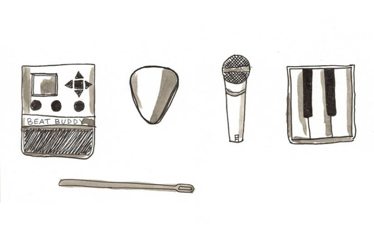 hand drawn musical icons